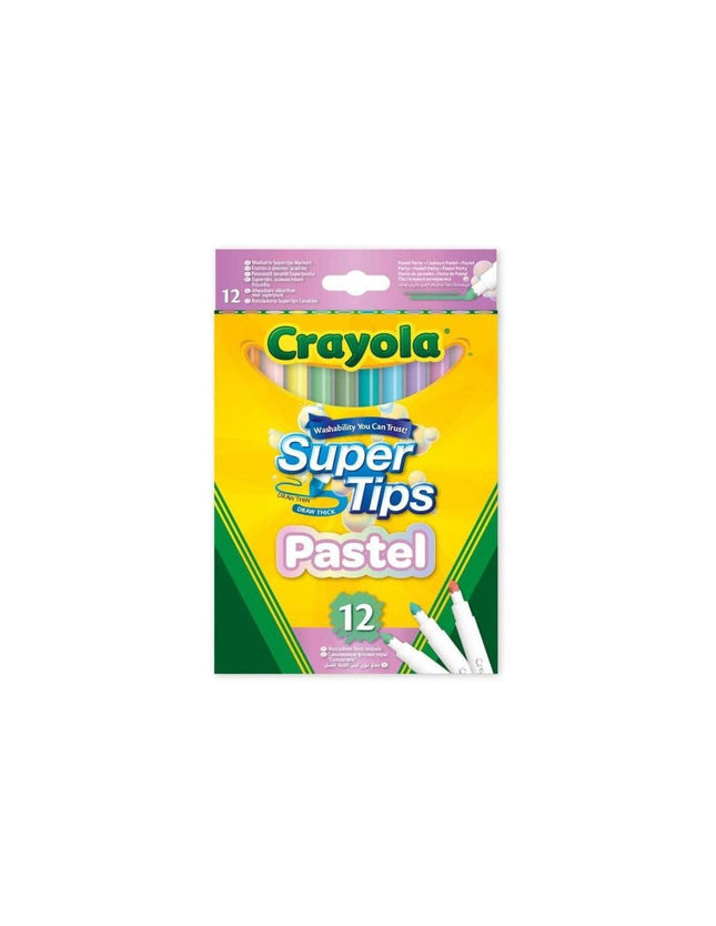 Marcadores Pastel Lavables x 12