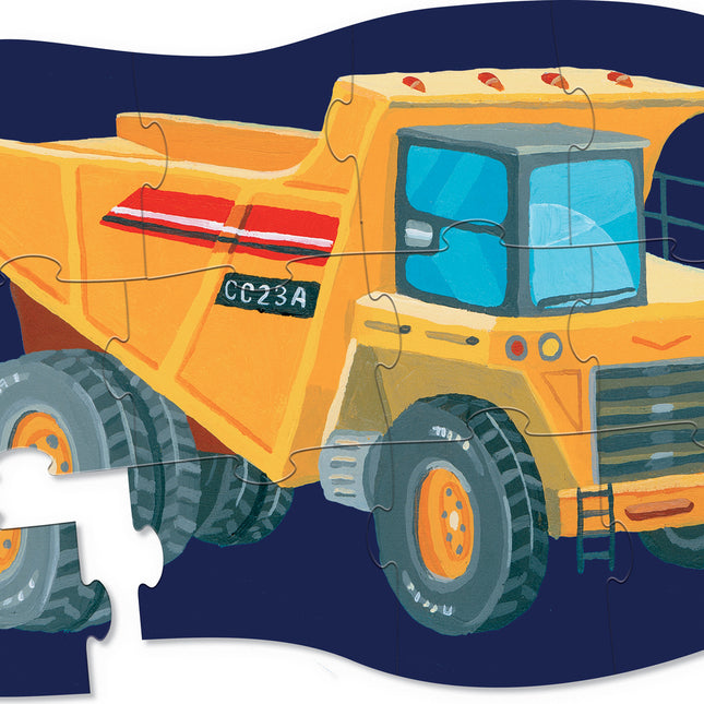 Rompecabezas Infantil 12 Piezas Volqueta Construcción | Crocodrile Creek