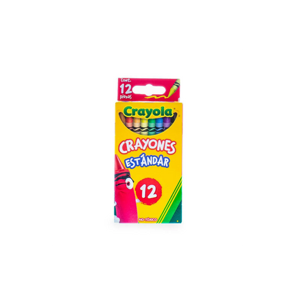 Crayones Crayola x12 – Colores Clásicos para el Colegio