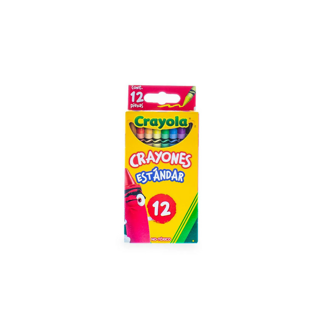 Crayones Crayola x12 – Colores Clásicos para el Colegio