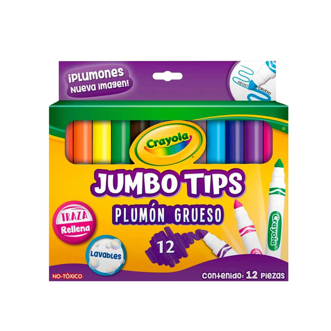 Marcadores Jumbotips x 12 Crayola