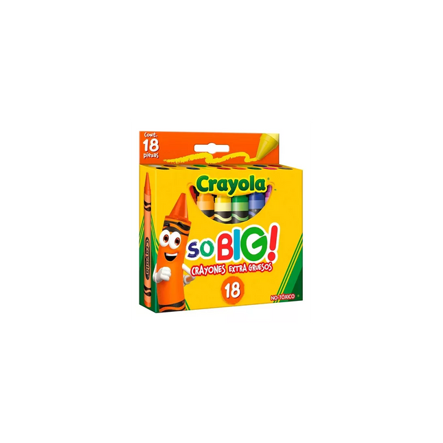 Crayones Extra Jumbo Crayola x18 – Para Manos Pequeñas