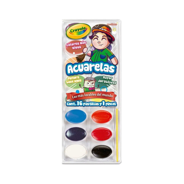 Paleta Pinturas Acuarelables x 16 Colores