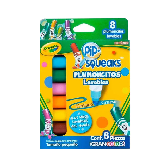 Mini Plumónes Lavables x 8 Punta Conica Gruesos