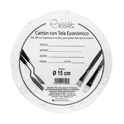 Cartón con Tela Redondo | Rodart