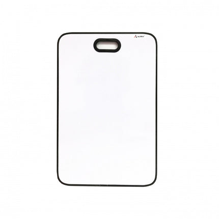 Tablero acrílico blanco Alfra 60×40 cm tipo Project Board con superficie para marcador borrable, tamaño compacto sobre fondo blanco.