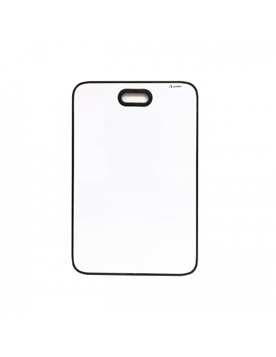 Tablero acrílico blanco Alfra 60×40 cm tipo Project Board con superficie para marcador borrable, tamaño compacto sobre fondo blanco.