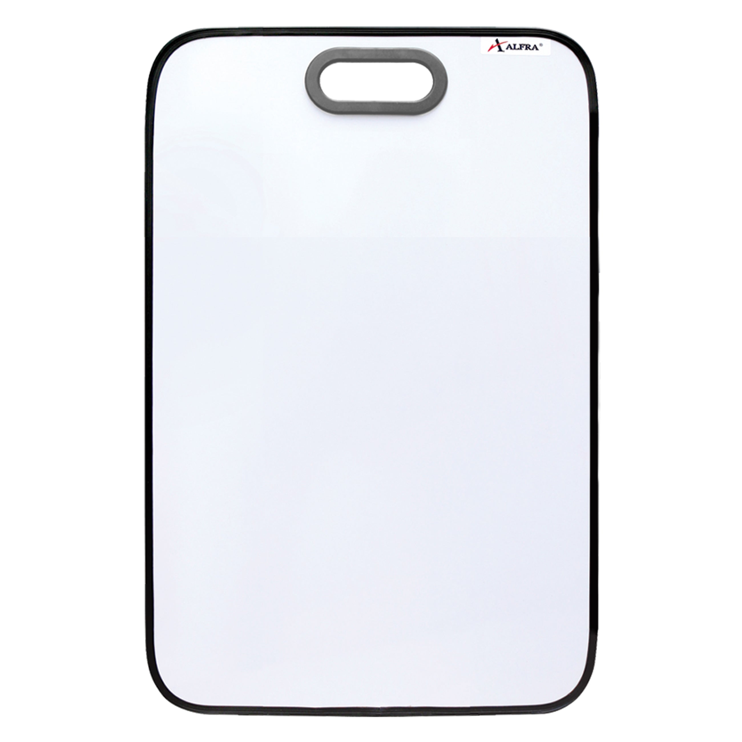 Tablero acrílico blanco Alfra 80×60 cm tipo Project Board con superficie para marcador de borrado en seco, sobre fondo blanco.