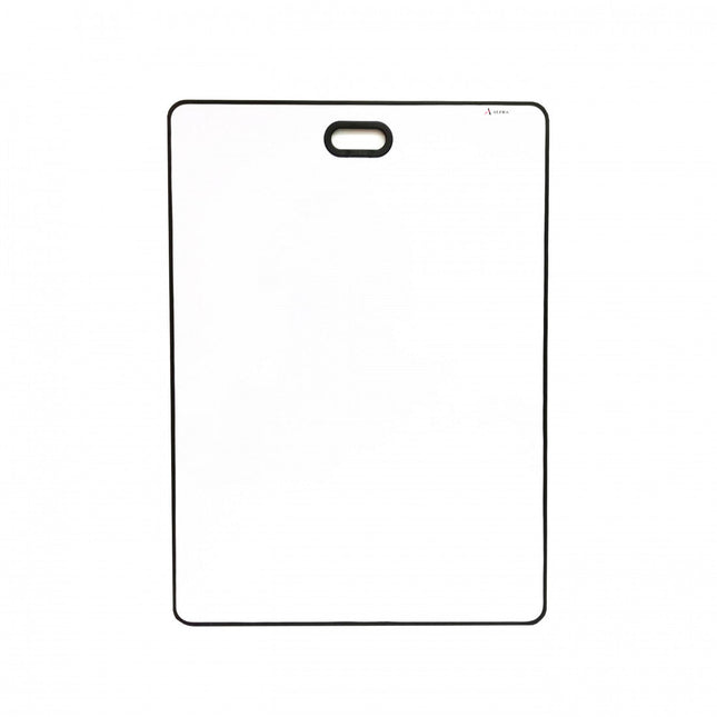 Tablero acrílico blanco Alfra 80×60 cm tipo Project Board con superficie para marcador de borrado en seco, sobre fondo blanco.