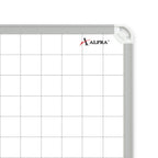Tablero Acrílico Con Cuadrícula 40 x 60 Cm Platino