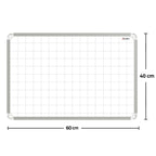 Tablero Acrílico Con Cuadrícula 40 x 60 Cm Platino