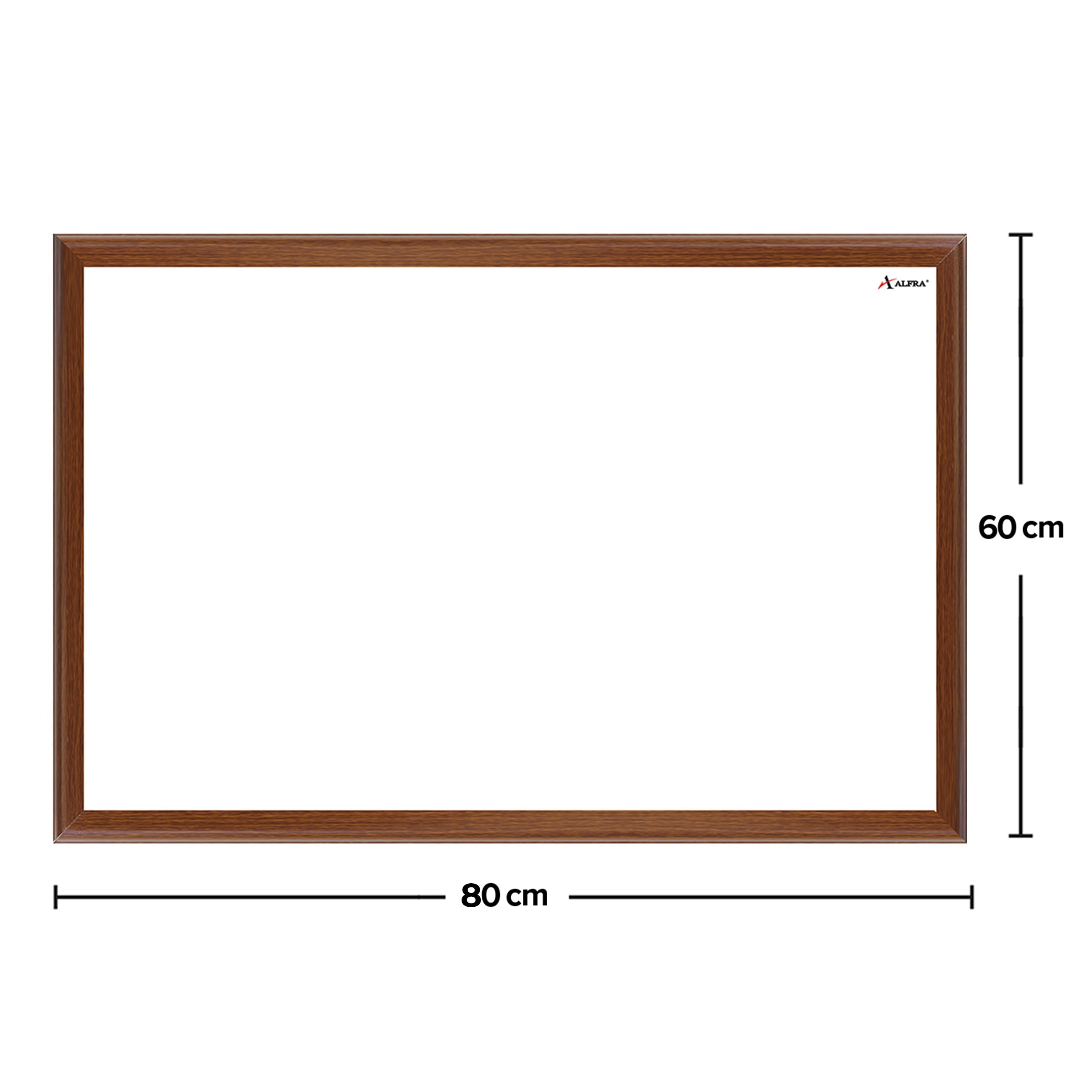Tablero Acrílico Blanco Marco Madera 60 x 80 cm Cóndor