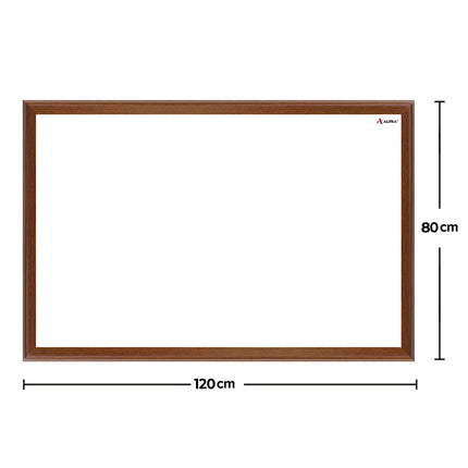 Tablero Acrílico Blanco Marco Madera 80 x 120 cm Cóndor