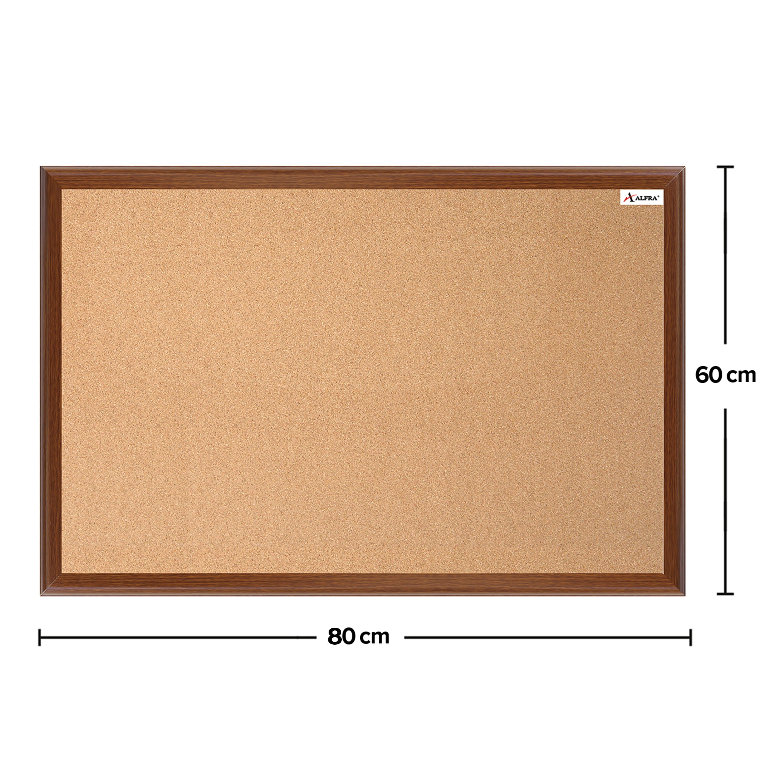 Tablero De Corcho Marco Madera 60 x 80 Cm Cóndor