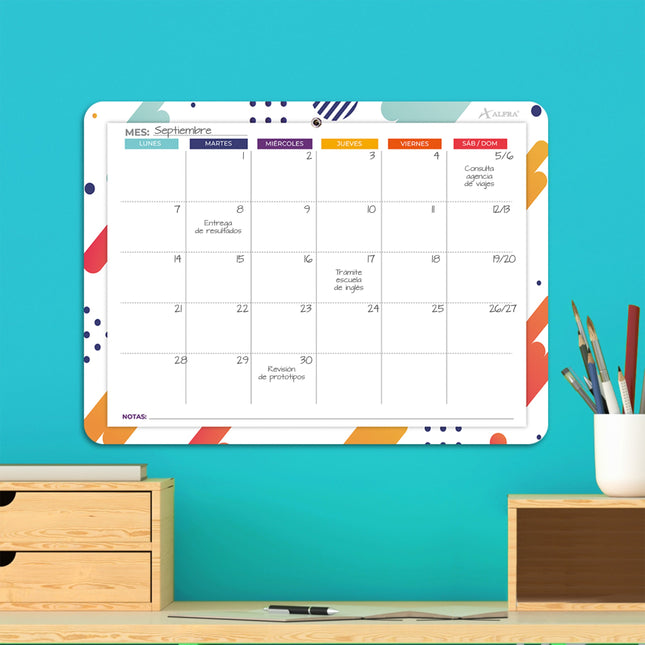 Tablero Acrílico Planeador 30 x 40 Cm Alfra