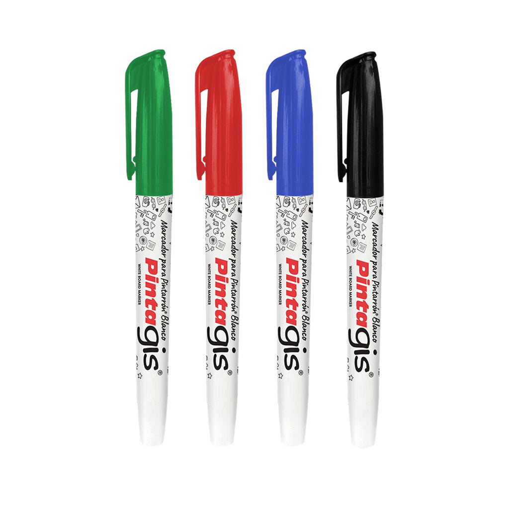 Marcador Pintagis Delgado Colores Surtidos x4 Alfra