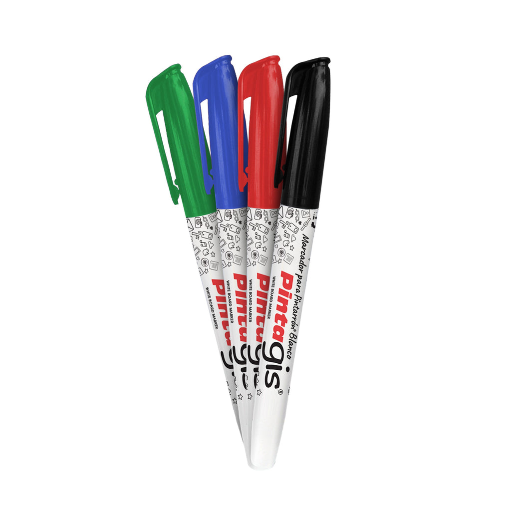 Marcador Pintagis Delgado Colores Surtidos x4 Alfra