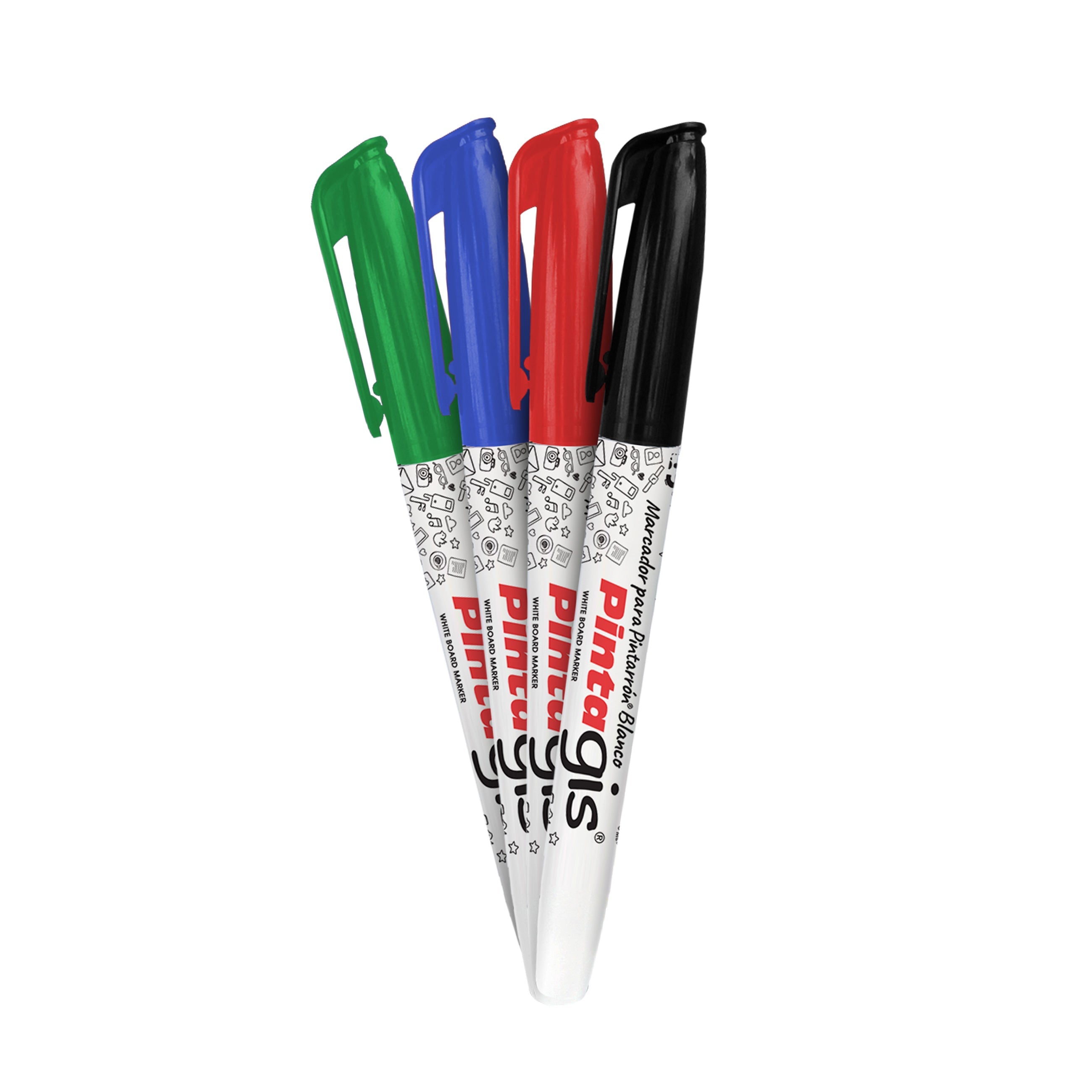 Marcador Pintagis Delgado Colores Surtidos x4 Alfra