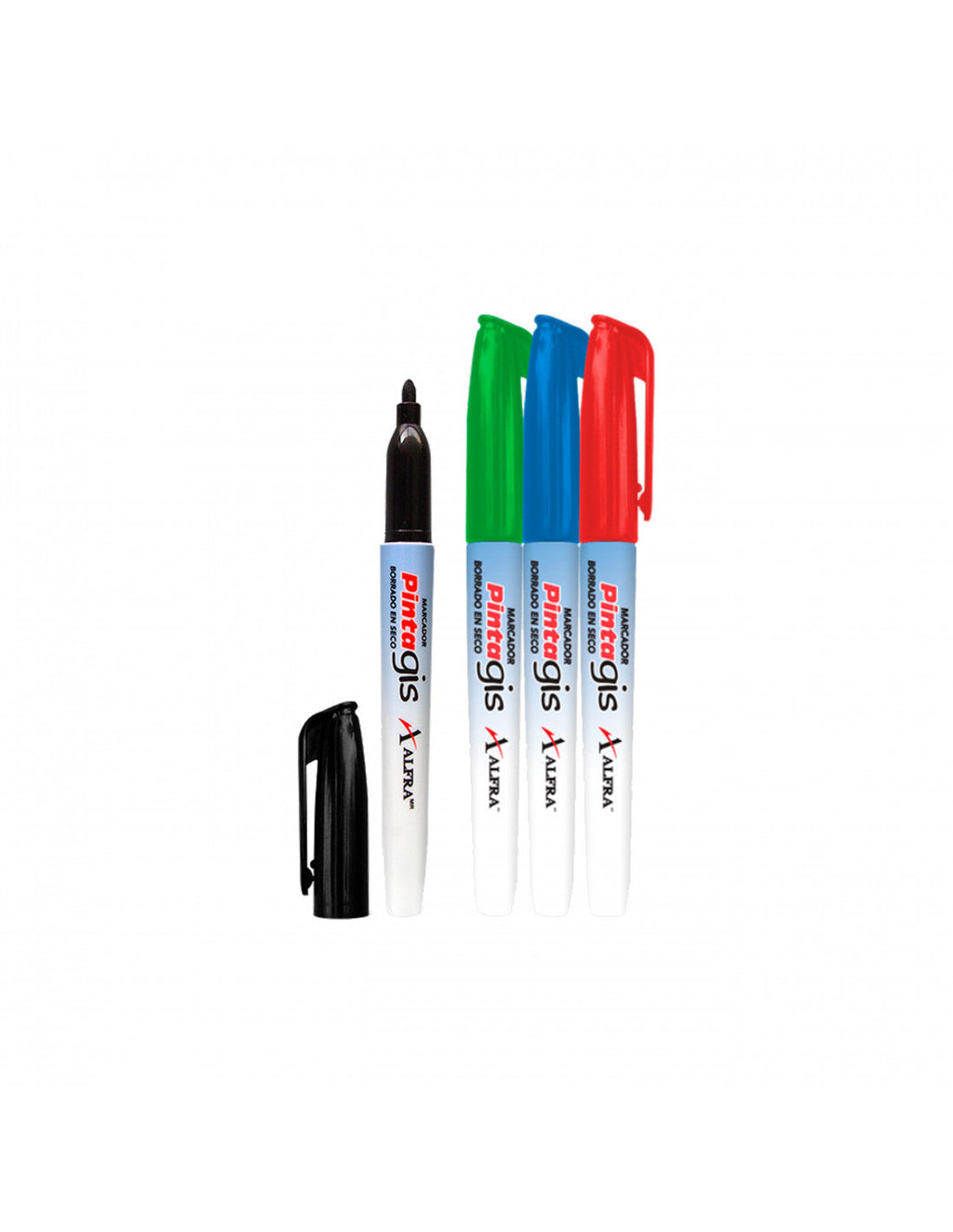 Marcador Pintagis Delgado Colores Surtidos x4 Alfra