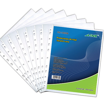 Bolsillos Transparentes Tamaño Carta Paquete x100 Aink