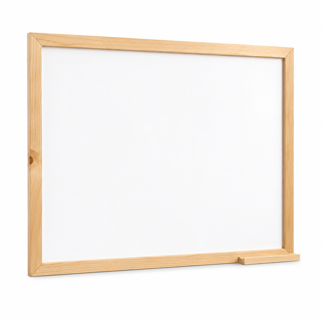 Tablero Acrílico Blanco Marco Madera 80 x 120 cm Tableros Medellín
