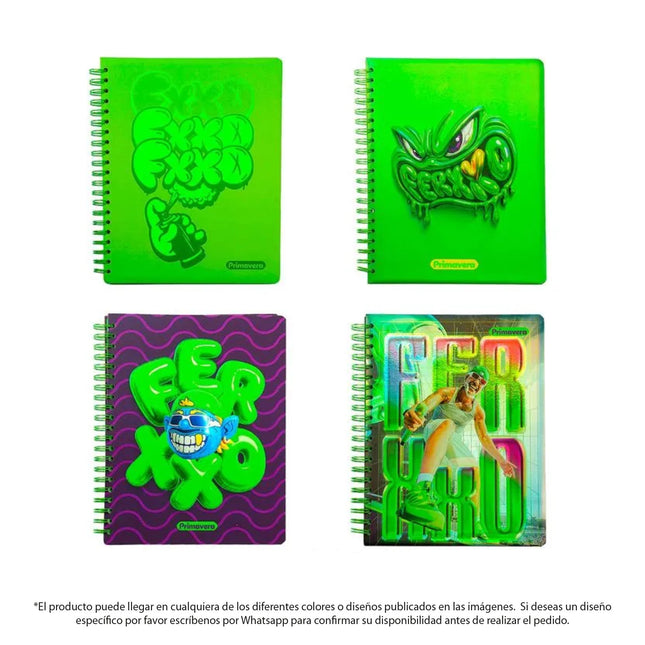 Cuaderno Argollado 5 Materias Mixto Mediano Ferxxo | Primavera