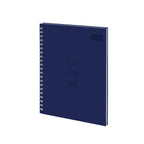 “Cuaderno argollado con tapa dura color oscuro estilo Sport Masculino Scribe 95, argollado doble metálico y 80 hojas rayadas, formato compacto ~16,5×23 cm.”
