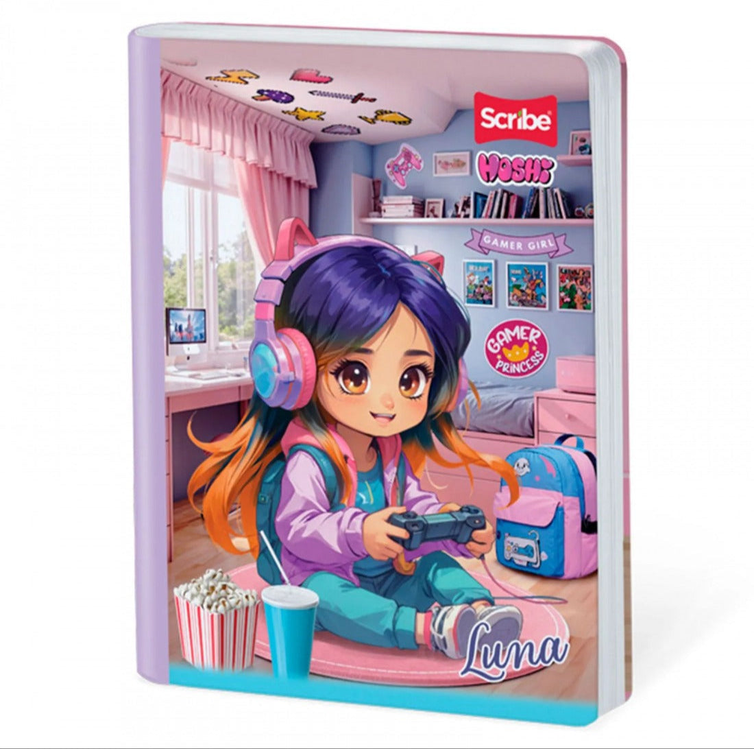 Cuaderno Cosido Rayado Hoshi 50 Hojas Scribe