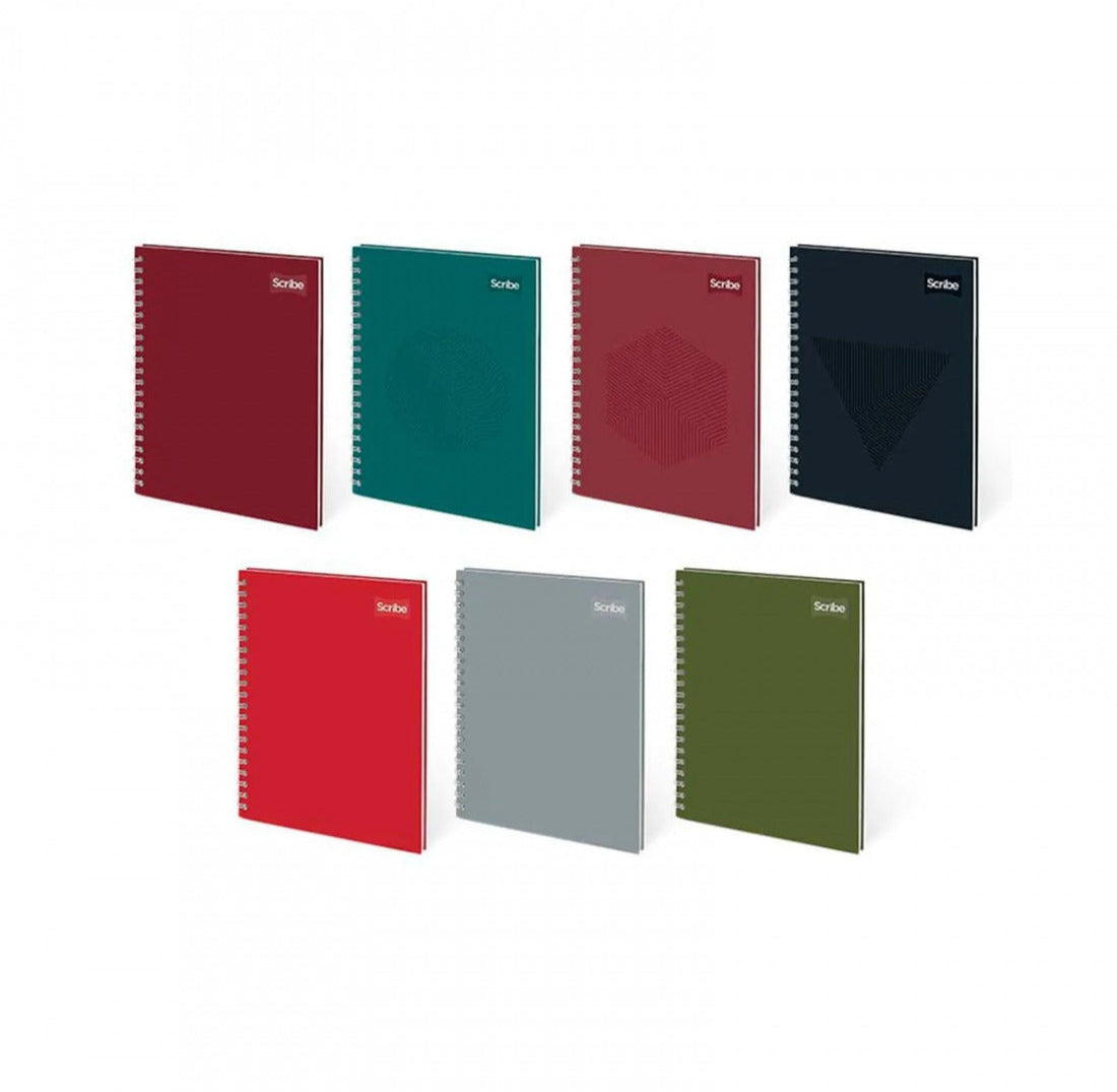 Cuaderno Argollado Pasta Dura 105 Sport Masculino175 Hojas Mixto Scribe