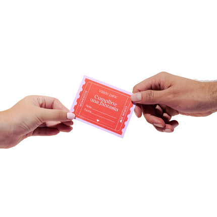 Cartas Tipo Cupones Con Planes Y Citas En Pareja | Besos Al Alma