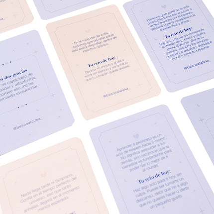 Oráculo Con Frases Y Retos De Gratitud | Besos Al Alma