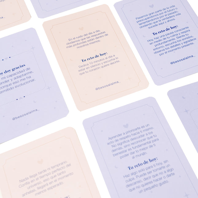 Oráculo Con Frases Y Retos De Gratitud | Besos Al Alma