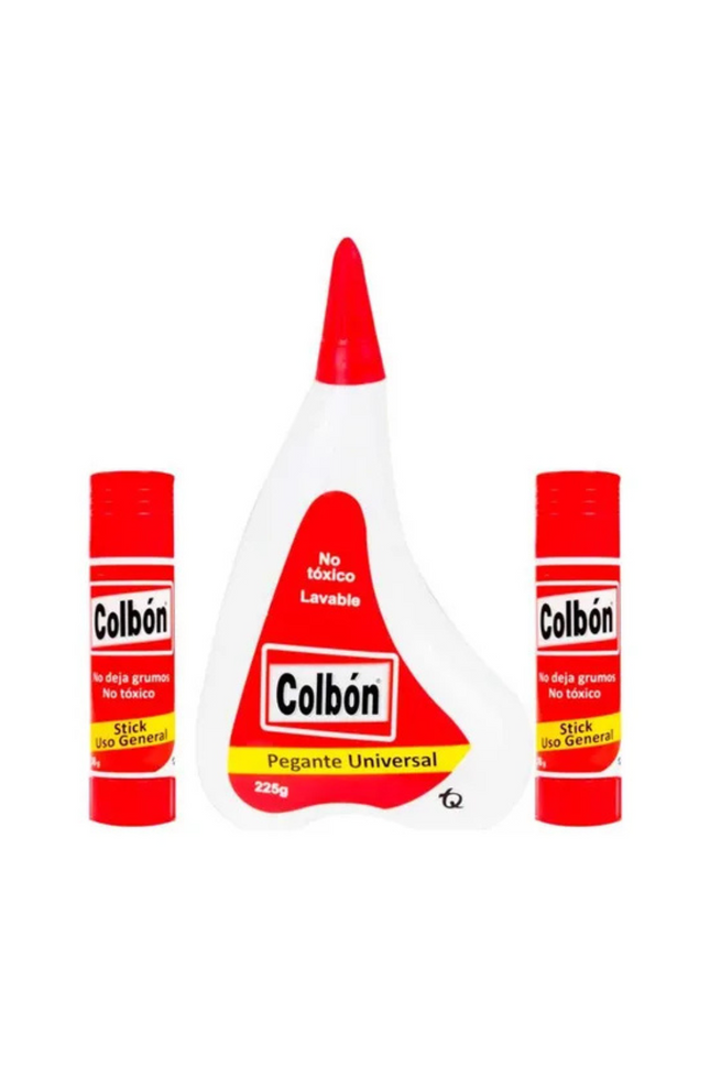 Pegante Liquido Universal 225 Grs + 2 Pegante Barra 21 Grs Colbón