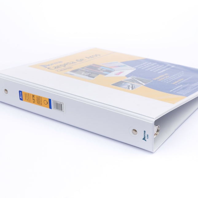 Pasta Catálogo Blanca Carta 1.5'' Redondo 3 Aros Norma