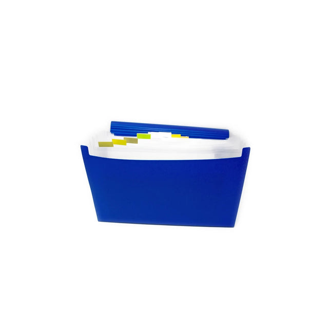 Archivador De Fuelle Azul Oficio 30 Bolsillos Norma