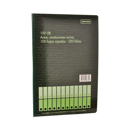 Libro De Contabilidad Anotaciones 100-Ok 200 Folios Norma