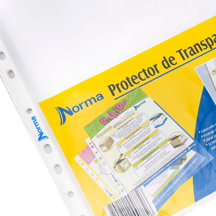 Bolsillos para folder Norma transparentes x 20