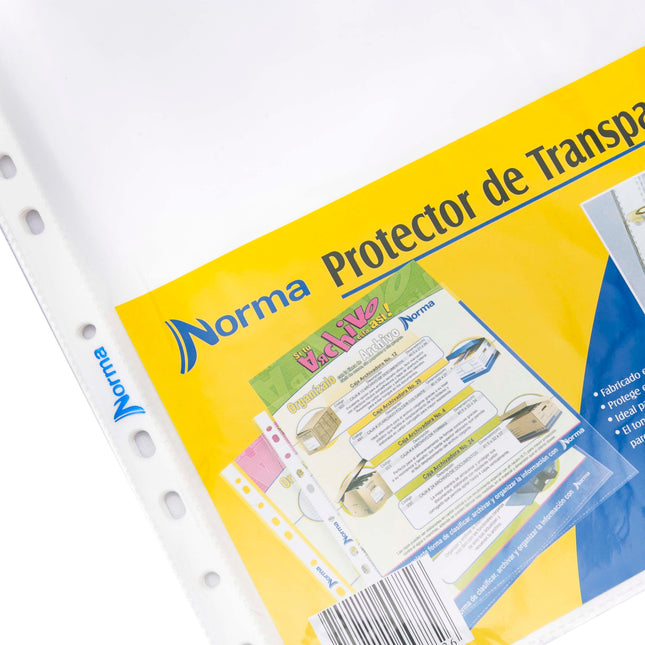 Bolsillos para folder Norma transparentes x 20