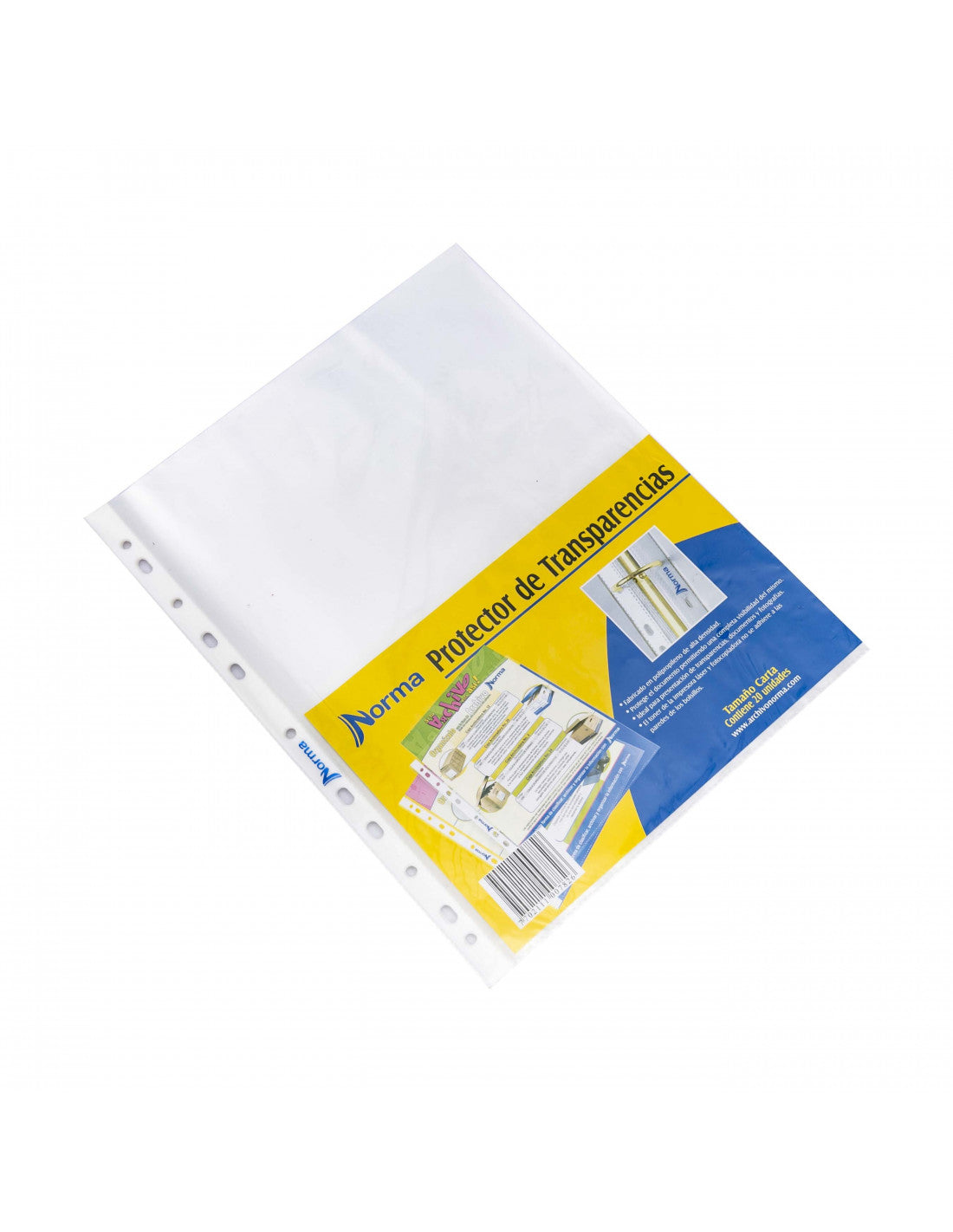 Bolsillos para folder Norma transparentes x 20