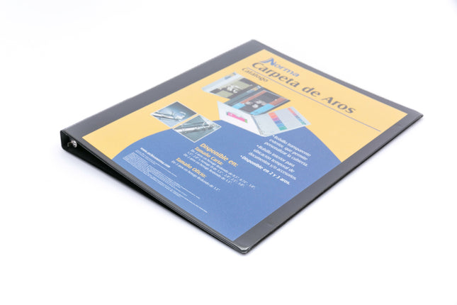 Pasta Catálogo Negra Carta 0.5'' Redondo 3 Aros Norma