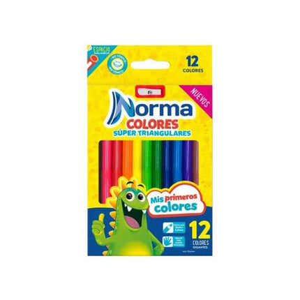 Colores Súper Triangulares x12 Norma