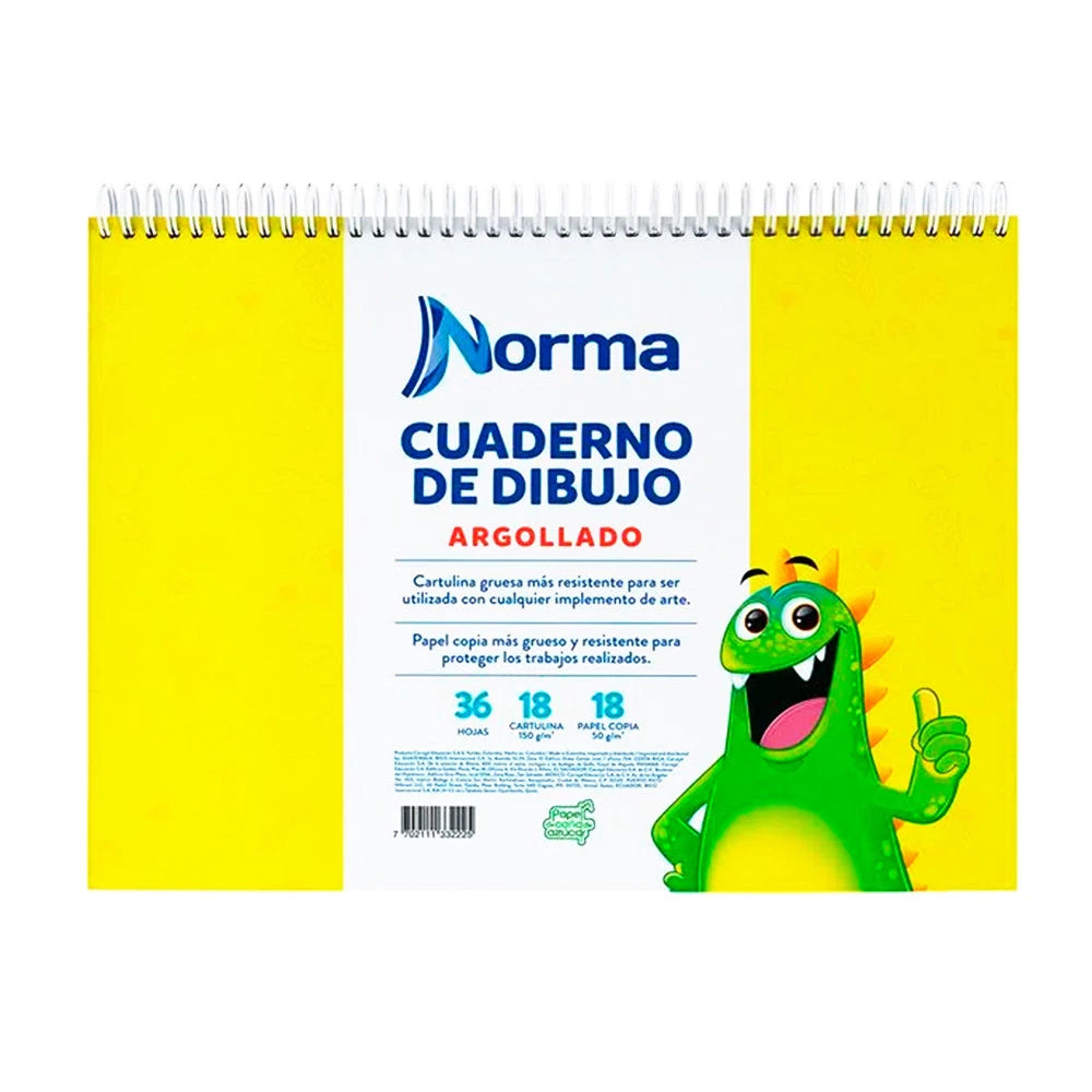 Cuaderno De Dibujo Argollado Norma