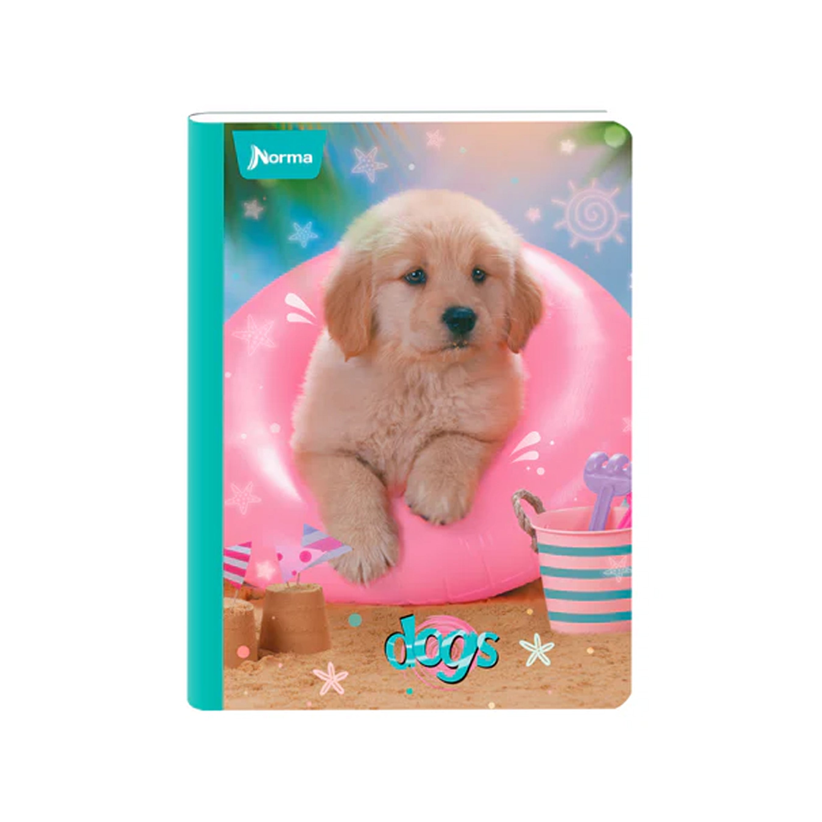 Cuaderno Cosido Dogs 50 Hojas Cuadriculado Norma