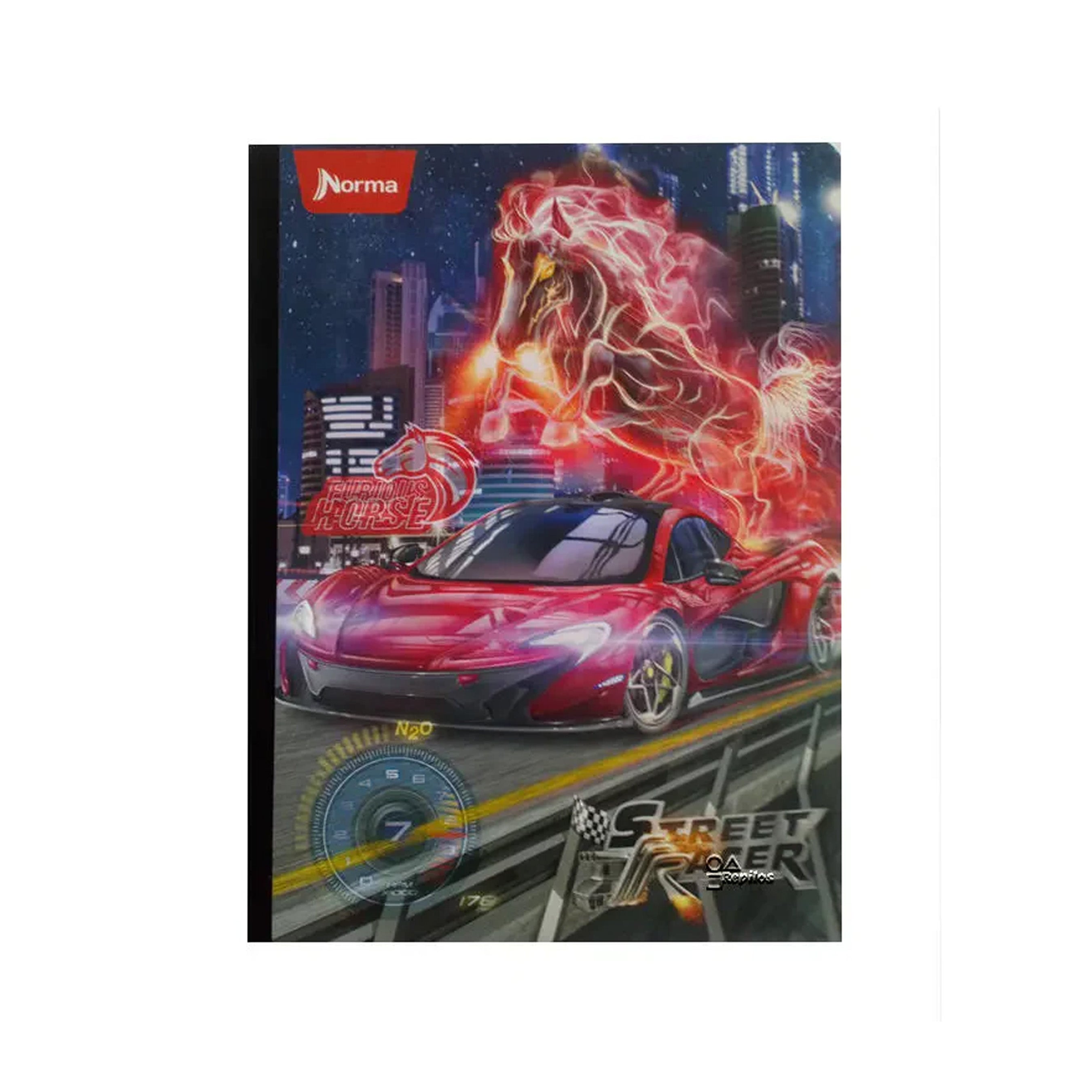 Cuaderno Cosido Street Racer 50 Hojas Doble Linea Norma