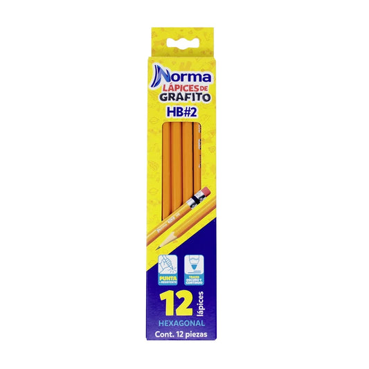 Lápiz Hexagonal Norma x12 Norma