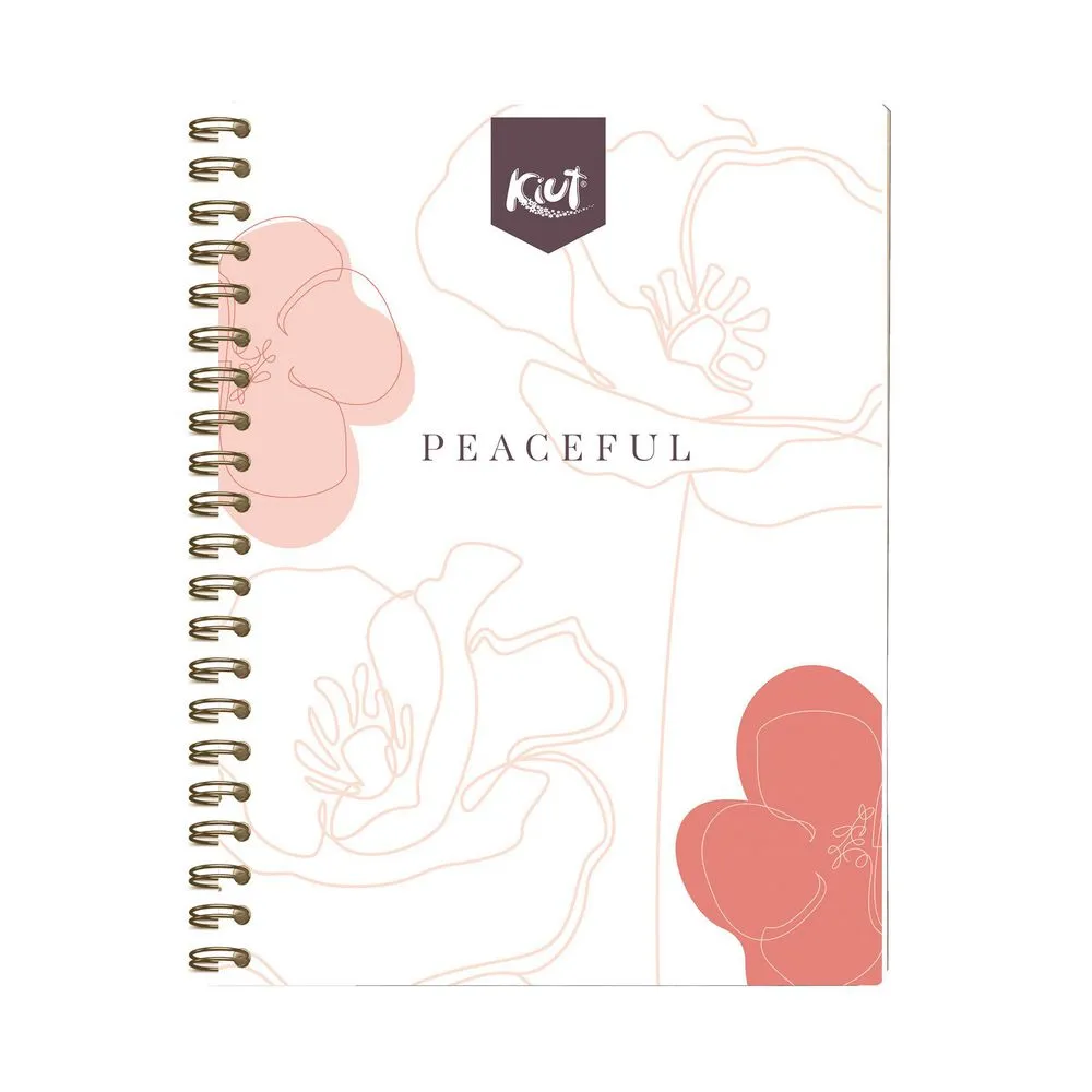 Cuaderno Argollado Durabook 5 Materias 160 Hojas Cuadriculado 105 Kiut