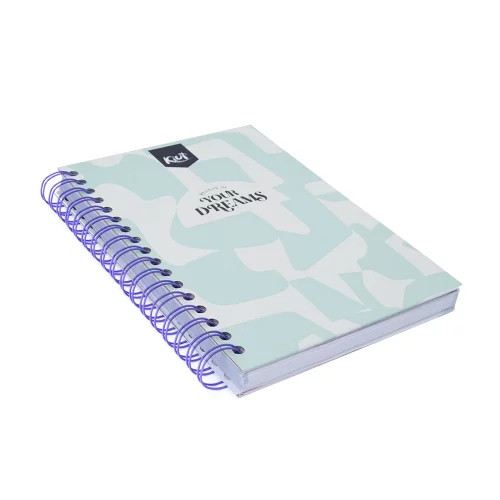 Cuaderno Argollado Durabook 5 Materias 160 Hojas Cuadriculado 95 Kiut