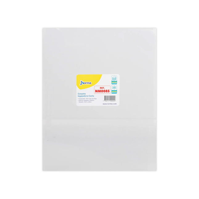 Carpeta Legajadora Clear Carta Norma