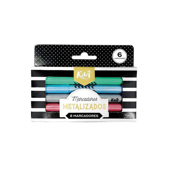 Marcadores metalizados Kiut x 6