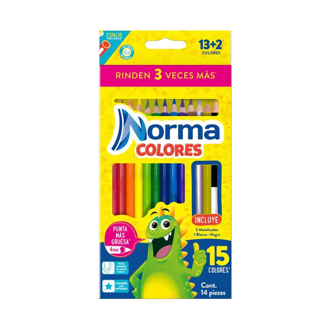 Colores Largos Tradicionales x15 Norma